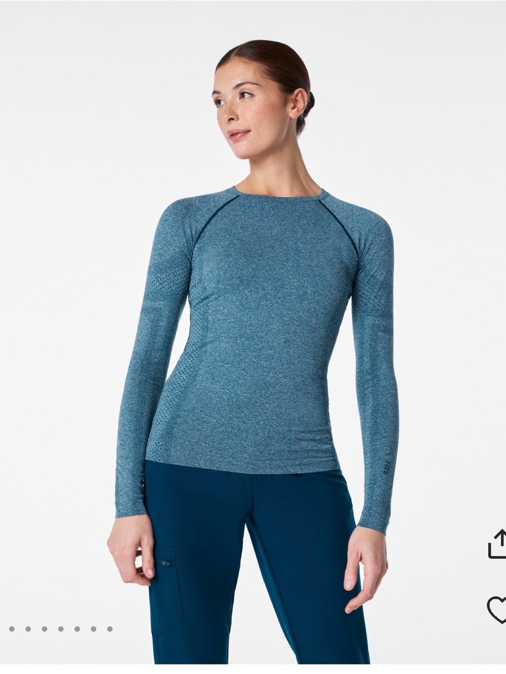 Figs teal and pink underscrub long sleeved tshirts. - Picture 2 of 2